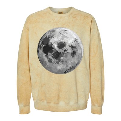 Cool Full Moon Luna Graphic Space Astronomy Science Colorblast Crewneck Sweatshirt