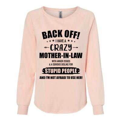 Crazy Funny Motherinlaw From Daughterinlaw Womens California Wash Sweatshirt