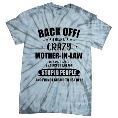 Crazy Funny Motherinlaw From Daughterinlaw Tie-Dye T-Shirt