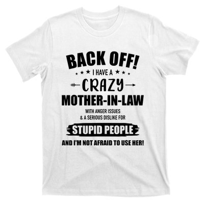 Crazy Funny Motherinlaw From Daughterinlaw T-Shirt