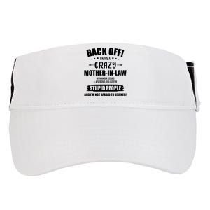 Crazy Funny Motherinlaw From Daughterinlaw Adult Drive Performance Visor