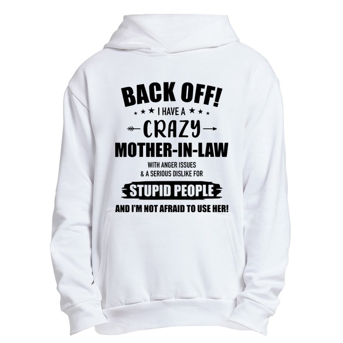 Crazy Funny Motherinlaw From Daughterinlaw Urban Pullover Hoodie