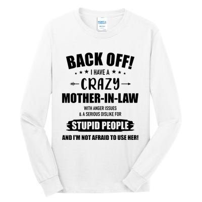 Crazy Funny Motherinlaw From Daughterinlaw Tall Long Sleeve T-Shirt