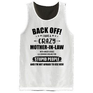 Crazy Funny Motherinlaw From Daughterinlaw Mesh Reversible Basketball Jersey Tank