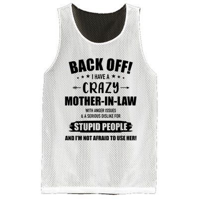 Crazy Funny Motherinlaw From Daughterinlaw Mesh Reversible Basketball Jersey Tank