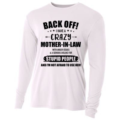 Crazy Funny Motherinlaw From Daughterinlaw Cooling Performance Long Sleeve Crew