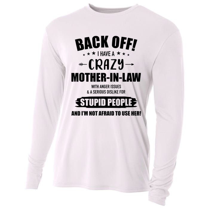 Crazy Funny Motherinlaw From Daughterinlaw Cooling Performance Long Sleeve Crew