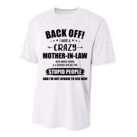 Crazy Funny Motherinlaw From Daughterinlaw Performance Sprint T-Shirt