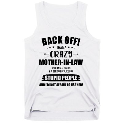 Crazy Funny Motherinlaw From Daughterinlaw Tank Top