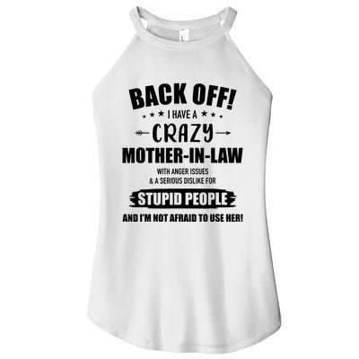 Crazy Funny Motherinlaw From Daughterinlaw Women’s Perfect Tri Rocker Tank