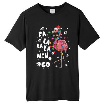 Christmas Falala Mingo Flamingo With Christmas Great Gift Tall Fusion ChromaSoft Performance T-Shirt