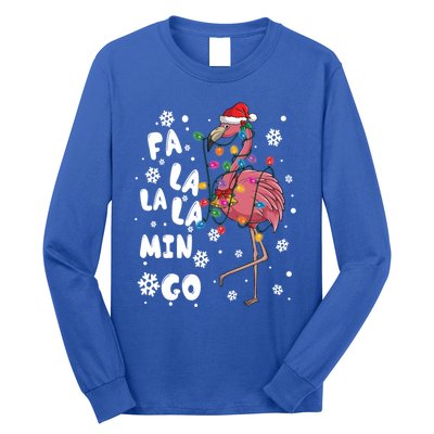 Christmas Falala Mingo Flamingo With Christmas Great Gift Long Sleeve Shirt