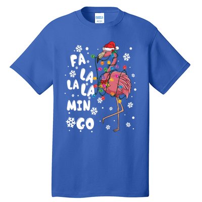 Christmas Falala Mingo Flamingo With Christmas Great Gift Tall T-Shirt