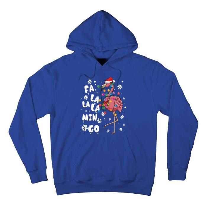 Christmas Falala Mingo Flamingo With Christmas Great Gift Tall Hoodie