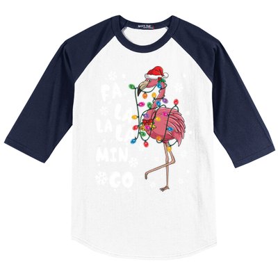 Christmas Falala Mingo Flamingo With Christmas Great Gift Baseball Sleeve Shirt