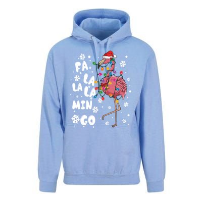 Christmas Falala Mingo Flamingo With Christmas Great Gift Unisex Surf Hoodie