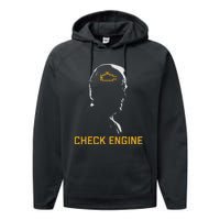 Cute Funny Meme Biden Check Engine Light Anti Biden Performance Fleece Hoodie