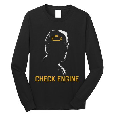 Cute Funny Meme Biden Check Engine Light Anti Biden Long Sleeve Shirt