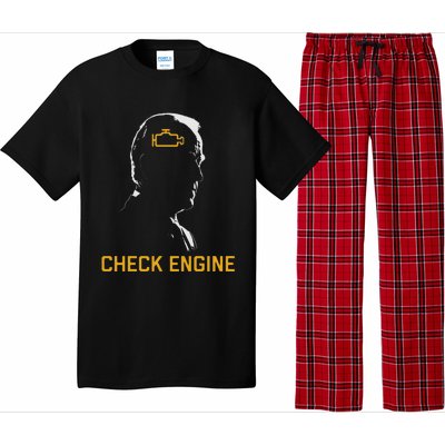 Cute Funny Meme Biden Check Engine Light Anti Biden Pajama Set