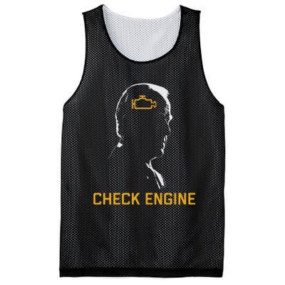 Cute Funny Meme Biden Check Engine Light Anti Biden Mesh Reversible Basketball Jersey Tank