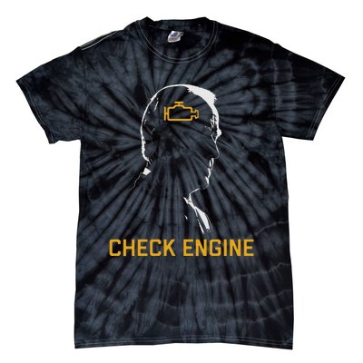 Cute Funny Meme Biden Check Engine Light Anti Biden Tie-Dye T-Shirt