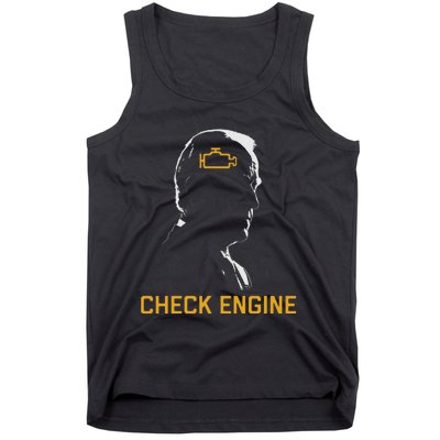 Cute Funny Meme Biden Check Engine Light Anti Biden Tank Top