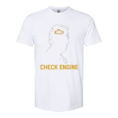 Cute Funny Meme Biden Check Engine Light Anti Biden Softstyle CVC T-Shirt