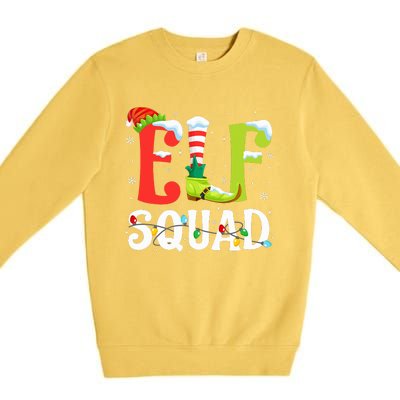 Christmas Family Matching Xmas Elf Pajamas  Premium Crewneck Sweatshirt