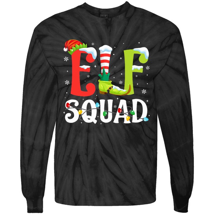 Christmas Family Matching Xmas Elf Pajamas  Tie-Dye Long Sleeve Shirt