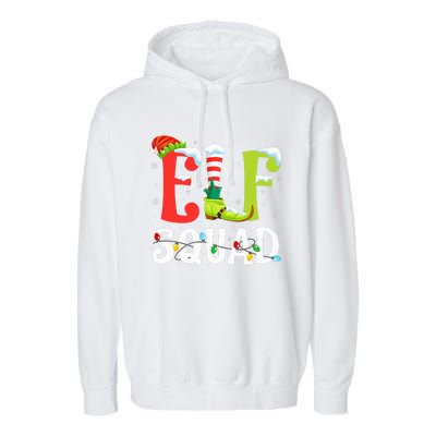 Christmas Family Matching Xmas Elf Pajamas  Garment-Dyed Fleece Hoodie