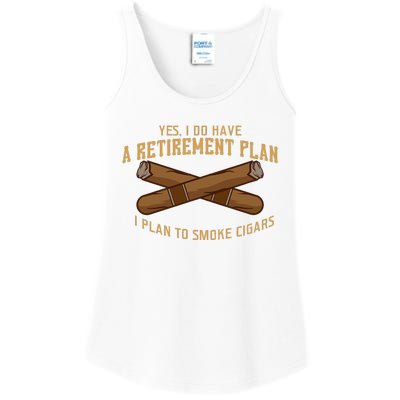 Cigar For Men Cigar Smoker Grandpa Dad Fathers Day Ladies Essential Tank