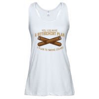 Cigar For Men Cigar Smoker Grandpa Dad Fathers Day Ladies Essential Flowy Tank