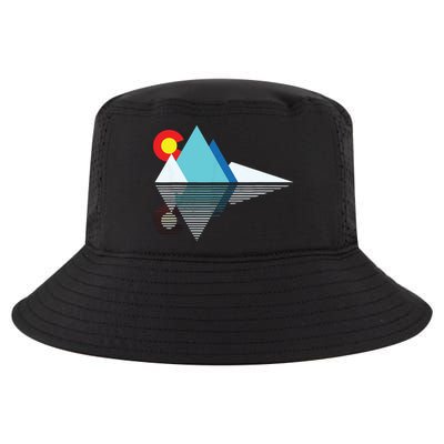 Colorado Flag Mountain Cool Comfort Performance Bucket Hat