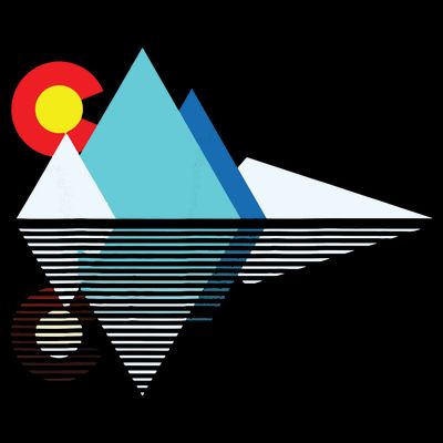 Colorado Flag Mountain T-Shirt