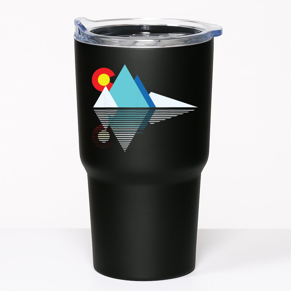 Colorado Flag Mountain Tumbler
