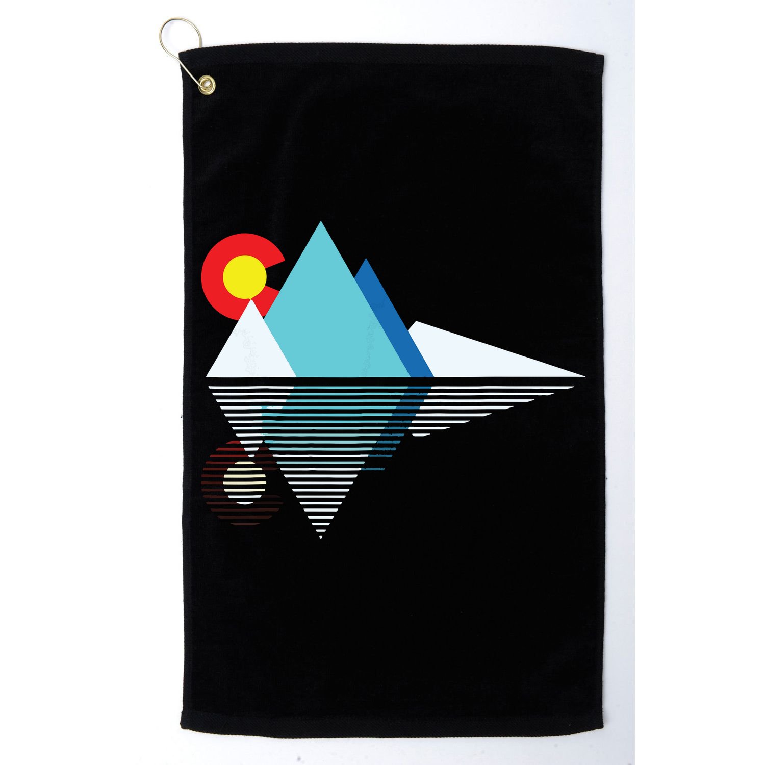Colorado Flag Mountain Golf Towel