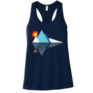 Colorado Flag Mountain Women's Racerback Tank