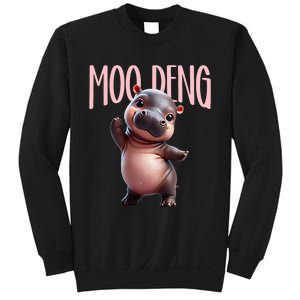 Cute Funny Moodeng Baby Boo Deng Baby Hippo Zoo For Family Sweatshirt