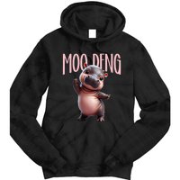 Cute Funny Moodeng Baby Boo Deng Baby Hippo Zoo For Family Tie Dye Hoodie