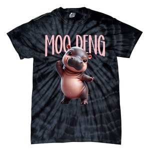 Cute Funny Moodeng Baby Boo Deng Baby Hippo Zoo For Family Tie-Dye T-Shirt