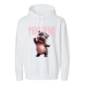 Cute Funny Moodeng Baby Boo Deng Baby Hippo Zoo For Family Garment-Dyed Fleece Hoodie