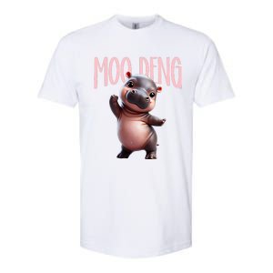 Cute Funny Moodeng Baby Boo Deng Baby Hippo Zoo For Family Softstyle CVC T-Shirt