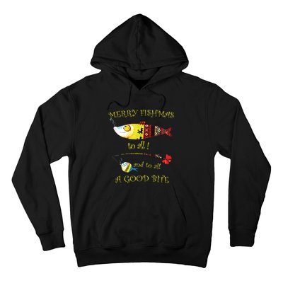 Christmas Fishermans Merry Fishmas To All Fishing Hoodie