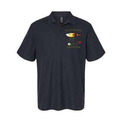 Christmas Fishermans Merry Fishmas To All Fishing Softstyle Adult Sport Polo