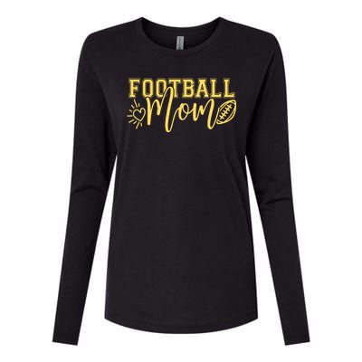 Cute Football Mom Womens Cotton Relaxed Long Sleeve T-Shirt