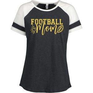 Cute Football Mom Enza Ladies Jersey Colorblock Tee