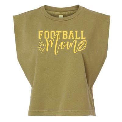 Cute Football Mom Garment-Dyed Women's Muscle Tee