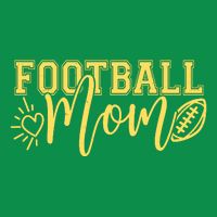 Cute Football Mom Button