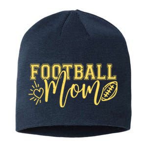 Cute Football Mom Sustainable Beanie