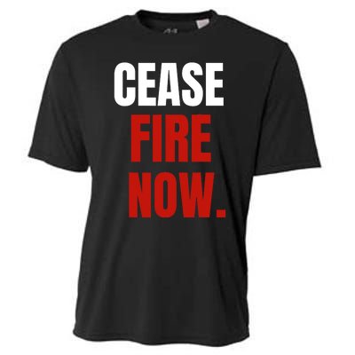 Cease Fire Now. Cooling Performance Crew T-Shirt